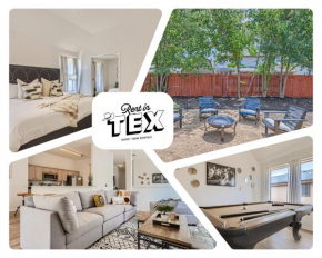 Stylish Home in Leander with pool table